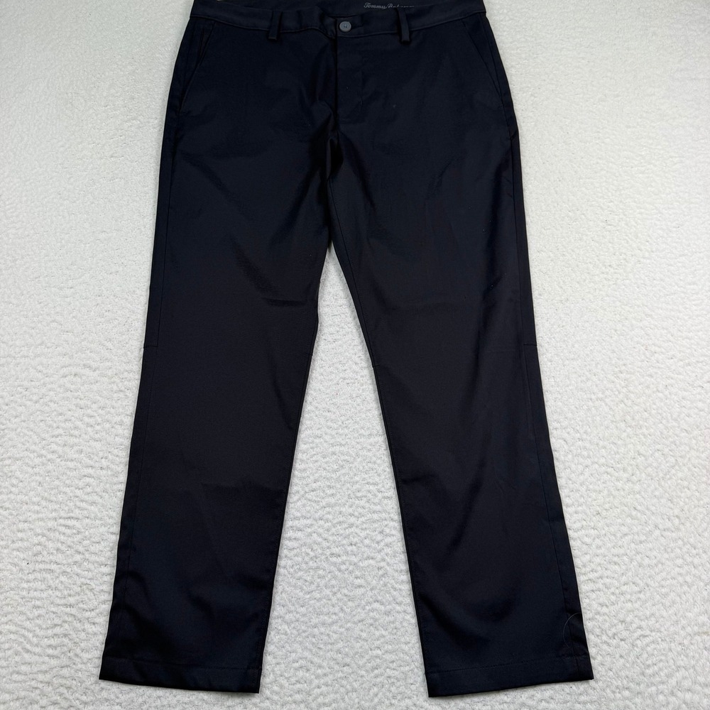 Tommy Bahama Performance Chino Pants 34x30 (Fit 34X28) Black Stretch Golf Casual